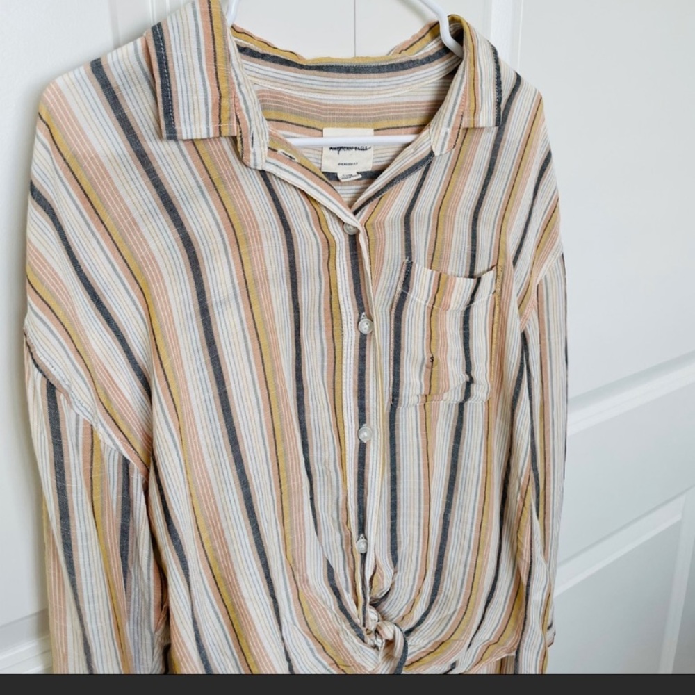American Eagle Oversized Button Down - image 5